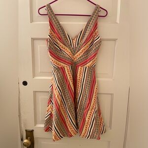 Eva Franco autumnal colored petite mini dress